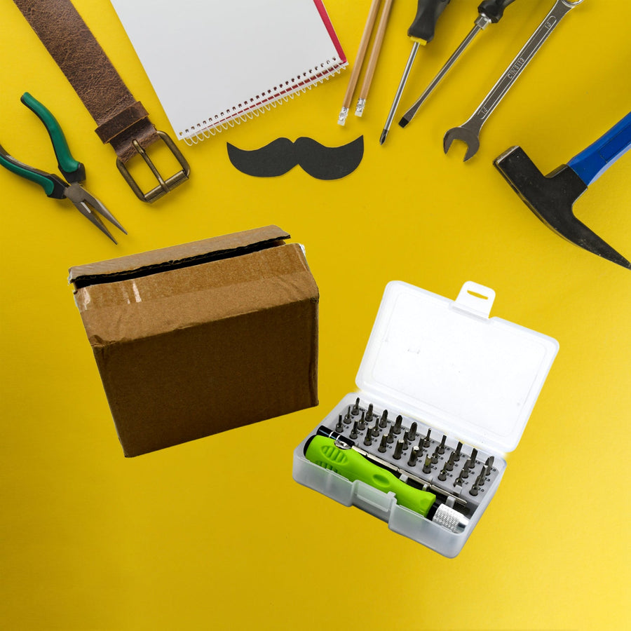 32 in 1 Mini Screwdriver Bits Set with Magnetic Flexible Extension Rod