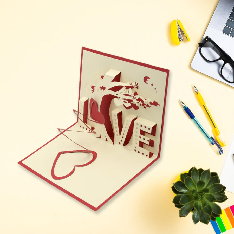 3D Paper Wish Card High Quality Greeting Card for Birthday Valentine Christmas 1 Pc