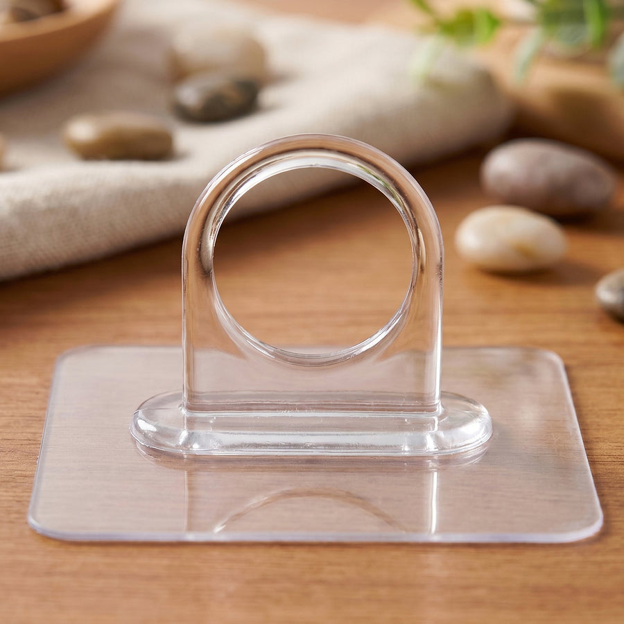 Transparent Multipurpose Adhesive Wall Holder Hook (1 Pc)