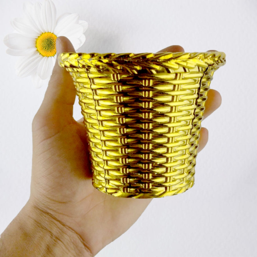 Plastic Flower Valencia (Pot) Home and Outdoor (1 Pc)